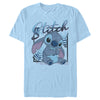 Men's Lilo & Stitch Distressed Poster Stitch  Adult T-Shirt