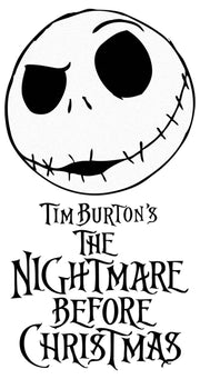 Men's The Nightmare Before Christmas Jack Face Movie Logo  Adult T-Shirt