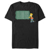 Men's The Simpsons Bart Chalkboard  Adult T-Shirt