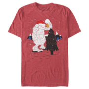 Men's Lost Gods Decorating wth Yeti  Adult T-Shirt