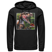 Men's Jurassic Park Velociraptor Scene  Adult Pull Over Hoodie