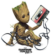 Men's Marvel Groot Tape Portrait  Adult Baseball Tee