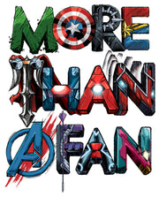 Men's Marvel More Than a Fan Font  Adult Baseball Tee