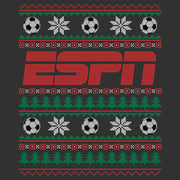 Men's ESPN Soccer Christmas Sweater  Adult T-Shirt