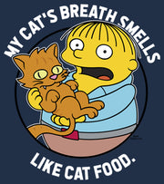 Men's The Simpsons Ralph and His Cat  Adult Long Sleeve Shirt