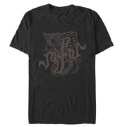 Men's Aladdin Jafar Cobra Scrawl  Adult T-Shirt