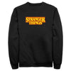 Men's Stranger Things Orange Logo  Adult Sweatshirt