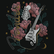 Men's Fender Floral Stratocaster  Adult T-Shirt