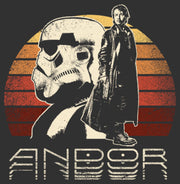 Men's Star Wars: Andor Cassian Rebel And Trooper  Adult Pull Over Hoodie