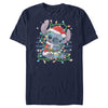 Men's Lilo & Stitch Playing with Lights  Adult T-Shirt