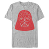 Men's Star Wars Valentine's Day Darth Vader Heart Helmet  Adult T-Shirt