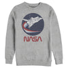 Men's NASA Shuttle Three Color Swoosh Circle  Adult T-Shirt