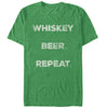 Men's Lost Gods St. Patrick's Day Whiskey Repeat  Adult T-Shirt