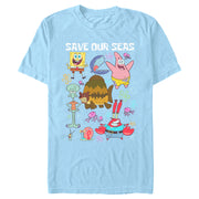 Men's SpongeBob SquarePants Save Our Seas  Adult T-Shirt