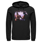 Men's Star Wars: The Book of Boba Fett Cad Bane Rancor and Boba Standoff  Adult Pull Over Hoodie