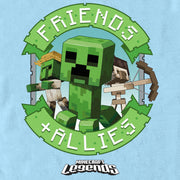 Men's Minecraft Legends Friends and Allies Banner  Adult T-Shirt