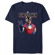 Men's Peacemaker Hero Peace Sign  Adult T-Shirt