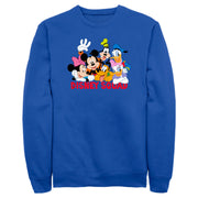 Men's Mickey & Friends Disney Squad Group Shot  Adult Sweatshirt