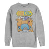 Men's CatDog Food Fight  Adult Sweatshirt