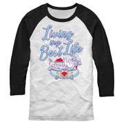 Men's Pocahontas Percy Living Best Life  Adult Baseball Tee