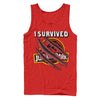 Men's Jurassic Park I Survived Scratch  Adult Tank Top