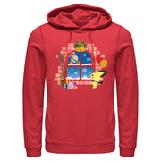 Men's Pokemon Christmas Window  Adult Pull Over Hoodie