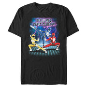 Men's Power Rangers Retro Lightning Morphin Time  Adult T-Shirt