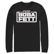 Men's Star Wars: The Book of Boba Fett White Logo  Adult Long Sleeve Shirt