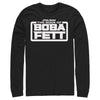 Men's Star Wars: The Book of Boba Fett White Logo  Adult Long Sleeve Shirt