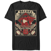 Men's Big Hero 6 Baymax Poster  Adult T-Shirt