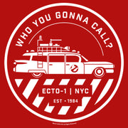 Men's Ghostbusters Ecto-1 Wagon Logo  Adult Tank Top