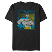 Men's Batman My Valentine Distressed  Adult T-Shirt