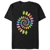 Men's Care Bears Colorful Spiral  Adult T-Shirt