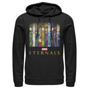 Men's Marvel Eternals Animated Vertical Boxes Poster  Adult Pull Over Hoodie