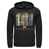 Men's Marvel Eternals Animated Vertical Boxes Poster  Adult Pull Over Hoodie