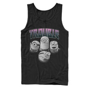 Men's Despicable Me Minion Trouble Friends  Adult Tank Top