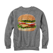 Men's Lost Gods Cheeseburger Love  Adult Sweatshirt