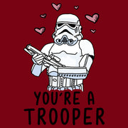 Men's Star Wars Valentine's Day You're A Trooper  Adult T-Shirt