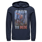 Men's Marvel Spider-Man 'Tis The Season To Be Amazing  Adult Pull Over Hoodie