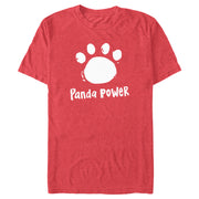 Men's Turning Red Panda Power Paw Print  Adult T-Shirt