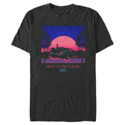 Men's Back to the Future Retro Sunset  Adult T-Shirt