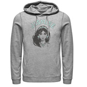 Men's Aladdin Jasmine Sketch  Adult Pull Over Hoodie