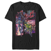 Men's Transformers Autobots Character Panels  Adult T-Shirt