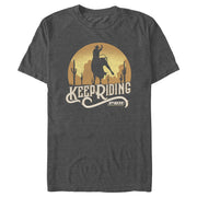 Men's Professional Bull Riders Keep Riding  Adult T-Shirt