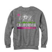 Men's Lost Gods California Bear Heart  Adult Sweatshirt