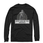 Men's Star Wars Vader Best Dad in the Galaxy  Adult Long Sleeve Shirt