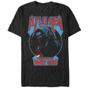 Men's Star Wars The Force Awakens Kylo Ren Show Dark Side  Adult T-Shirt