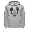 Men's Mickey & Friends Smiling Mickey Mouse Distressed  Adult Pull Over Hoodie