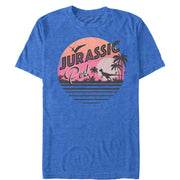 Men's Jurassic Park Retro Postcard  Adult T-Shirt