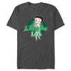 Men's Betty Boop St. Patrick's Day Betty A Kiss for Luck  Adult T-Shirt